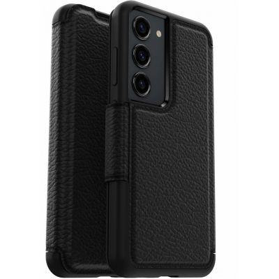 Θήκη Otterbox Strada Series Leather Δερμάτινη Folio για SAMSUNG GALAXY S23 5G - shadow BLACK - 77-91183 